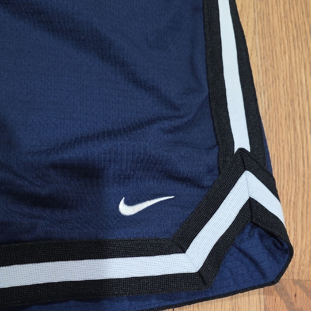 Nike Dark Blue Sports Shorts with White Trim - Picture 3 of 13